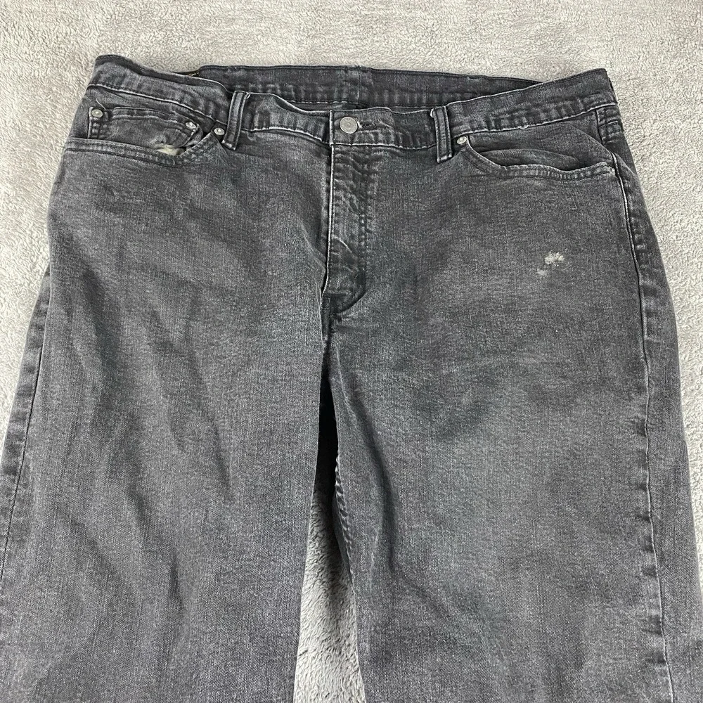 Levis 514 Straight Jeans Mens 40x28.5 Black Mid‎ Rise